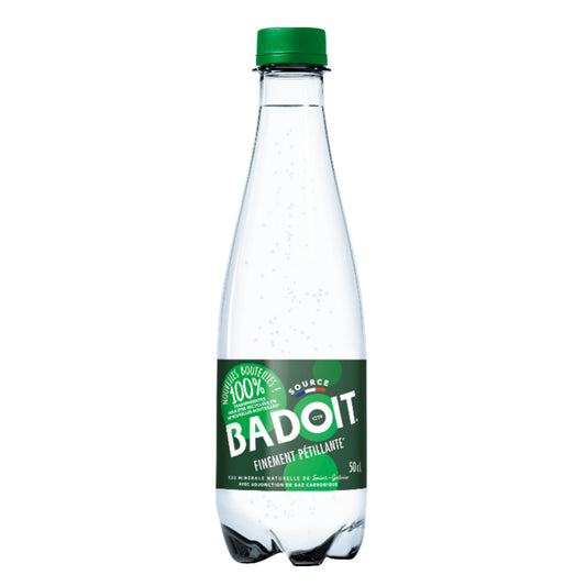 BADOIT Eau minérale gazeuse verte finement pétillante 50CL