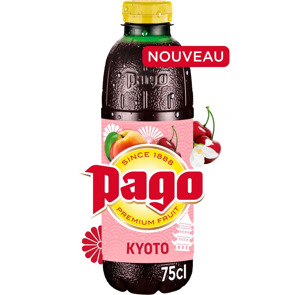 Boisson PAGO Destination Kyoto pêche cerise jasmin 75cl