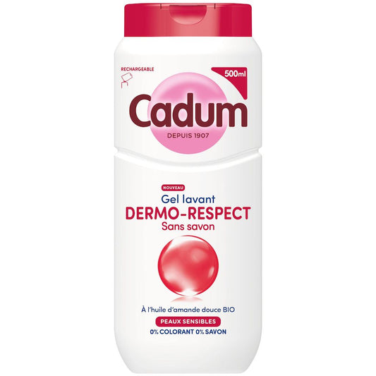 CADUM Soap-free dermo-respect shower gel for delicate skin 500ml