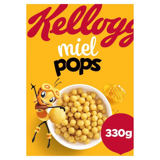 KELLOGG'S Céréales miel pops 330g