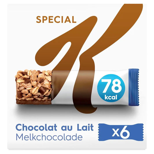KELLOGG'S Spécial K bars of chocolate cereal milk 120g