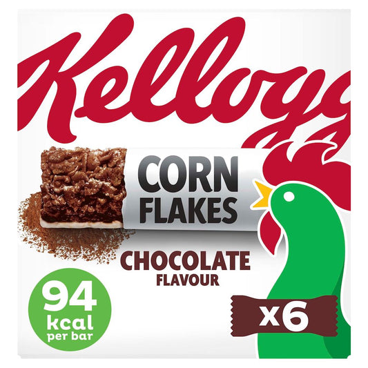 KELLOGG'S cereal bars corn flakes with chocolate 6x24g