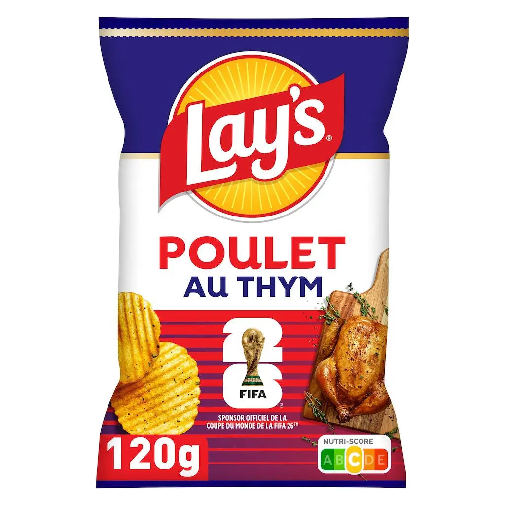 LAY'S ridged chips with chicken with thyme 120g
