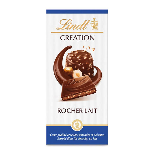 LINDT Création - Chocolat Rocher lait 150g
