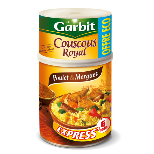 Cuscús marroquí con pollo y merguez GARBIT 980g