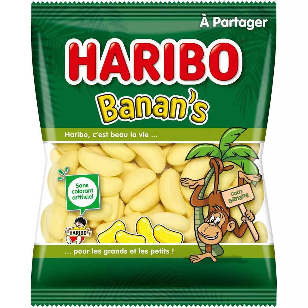 Gominolas HARIBO Banan’s con Sabor a Plátano 300g
