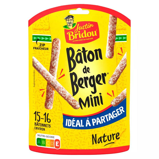 JUSTIN BRIDOU Mini Bâton de Berger Nature 160g (15–16 pieces)