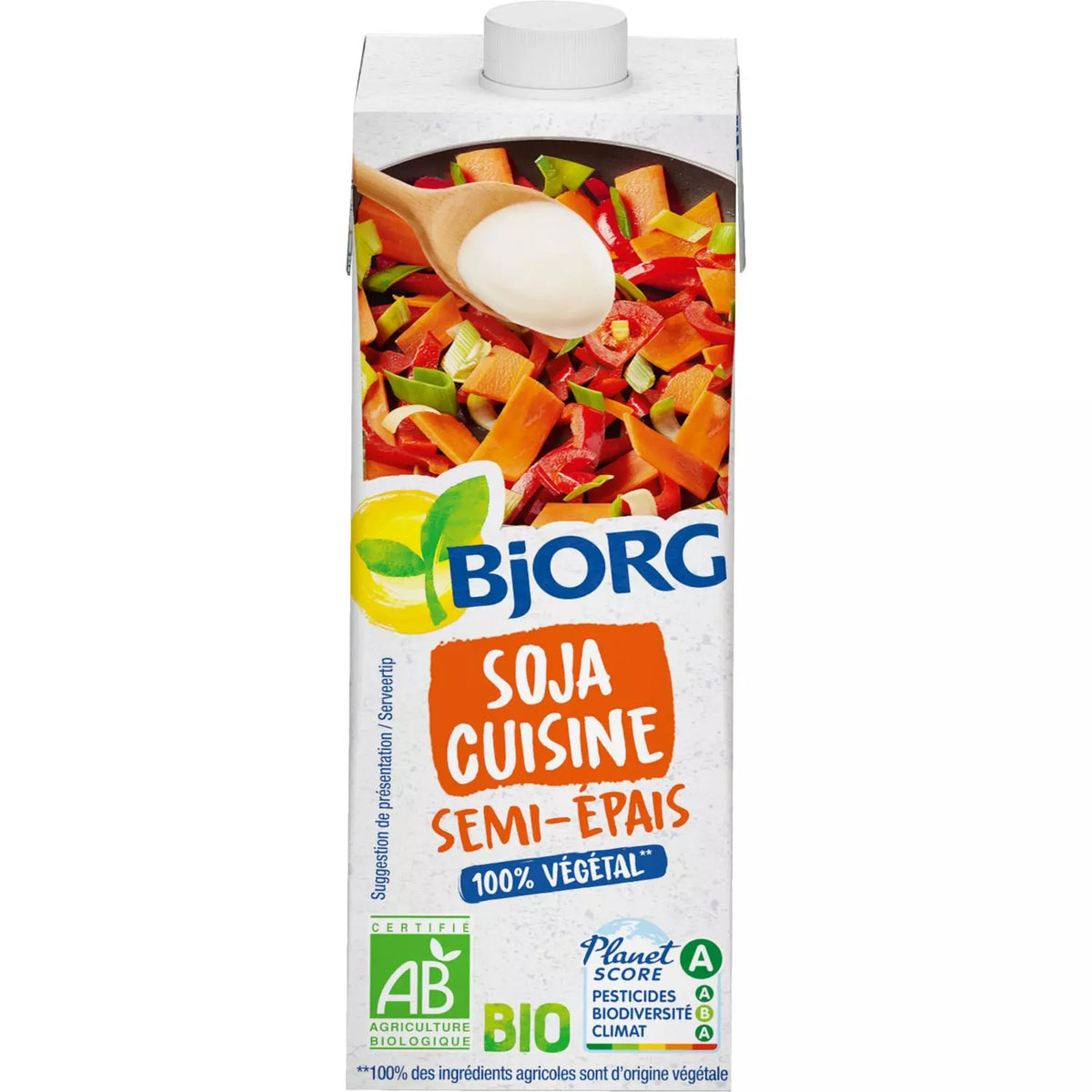 BJORG Crema di soia biologica semi-densa 25cl