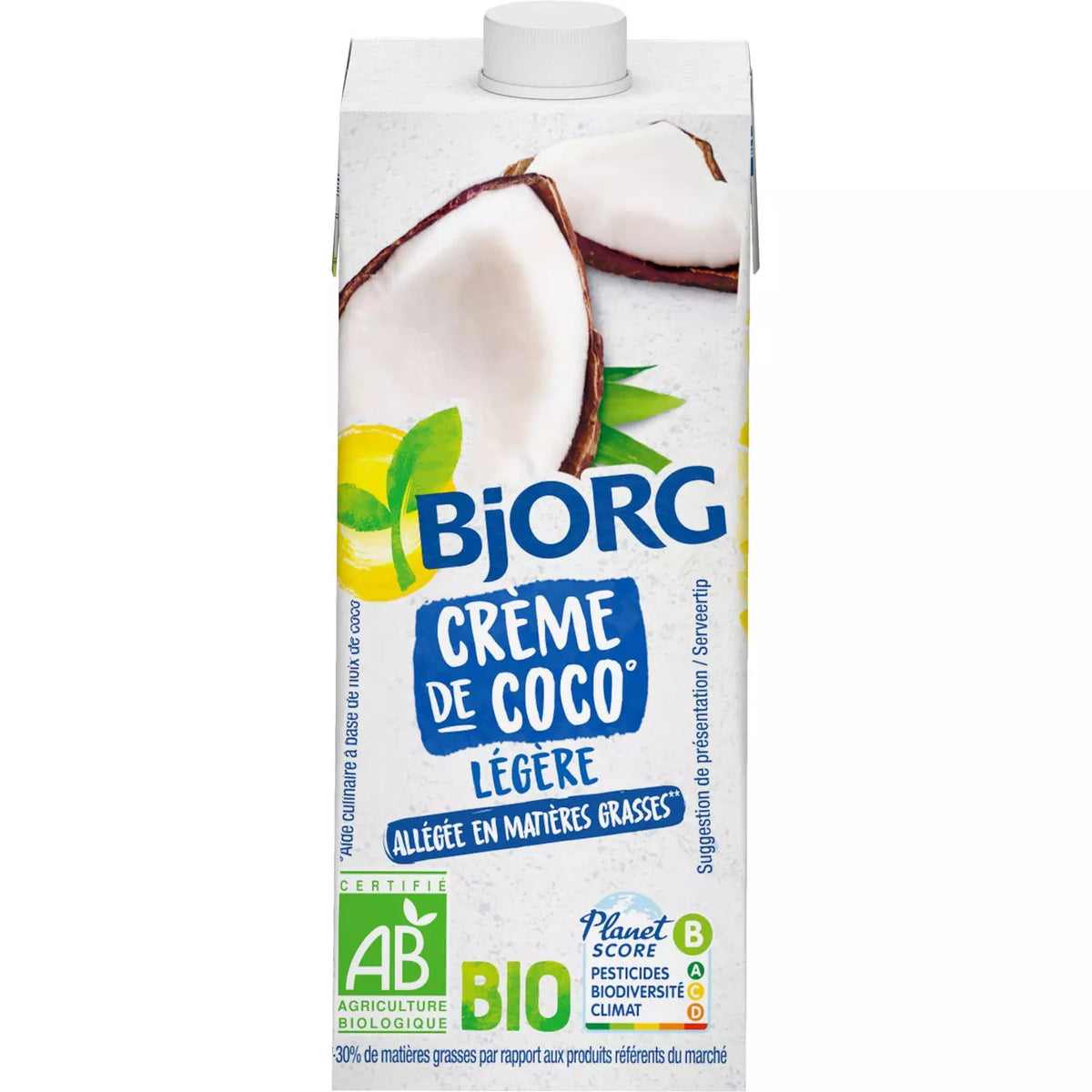 BJORG Crème de coco légère bio 20cl