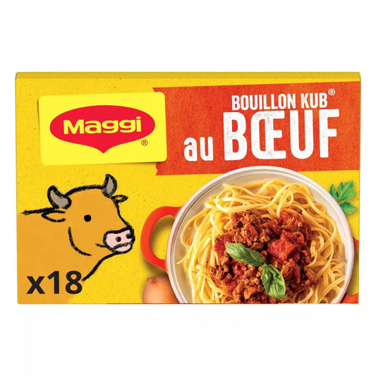 Dadi per brodo di manzo MAGGI senza olio di palma (18x10g) 180g