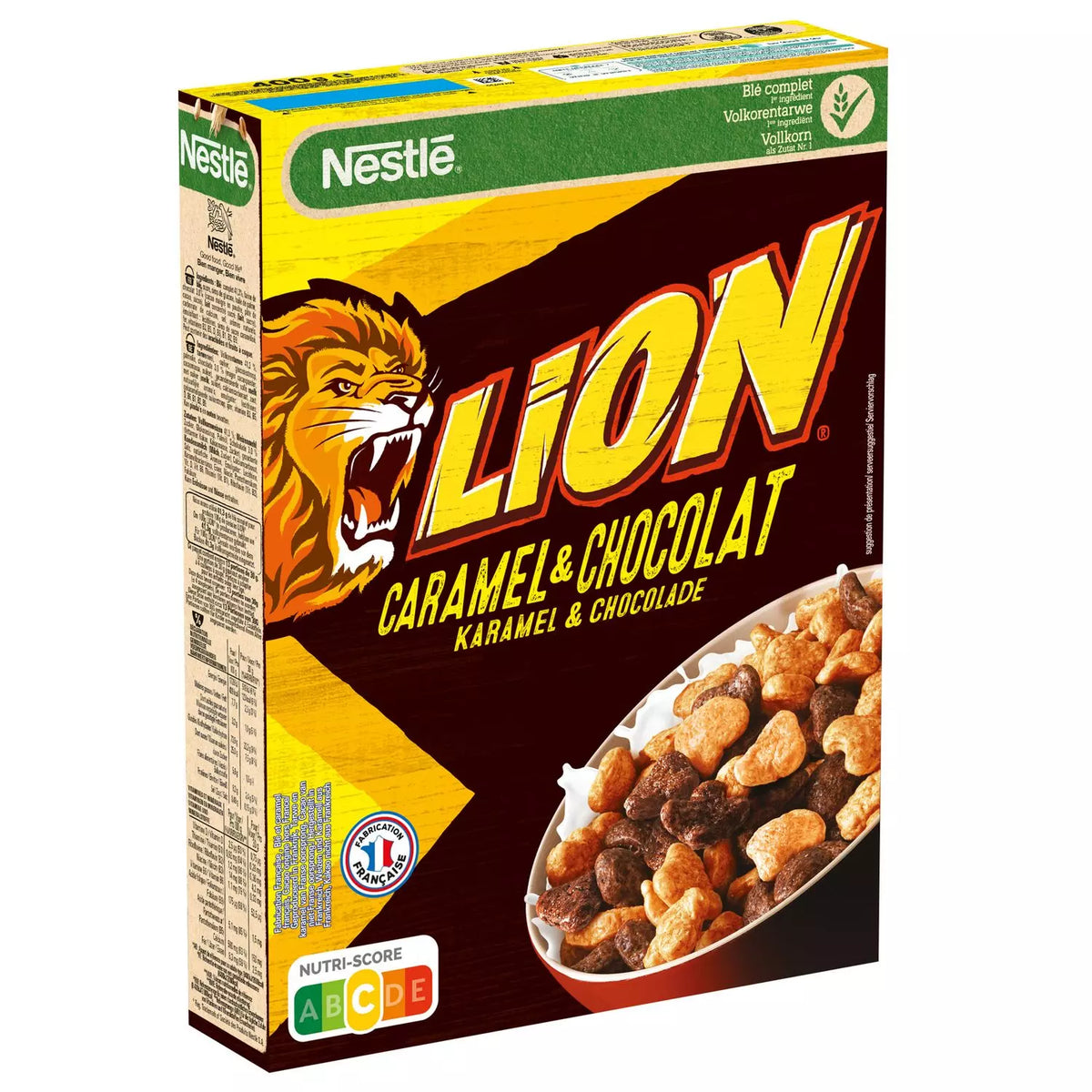 Cereali NESTLÉ LION al caramello e cioccolato 400g