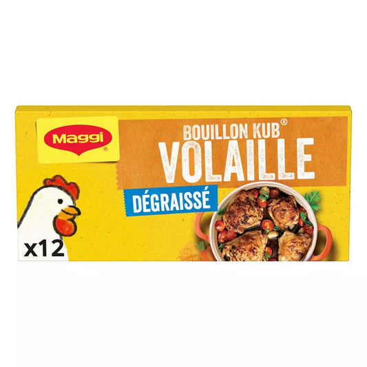 Dadi per brodo di pollo MAGGI a ridotto contenuto di grassi (12x10g) 120g