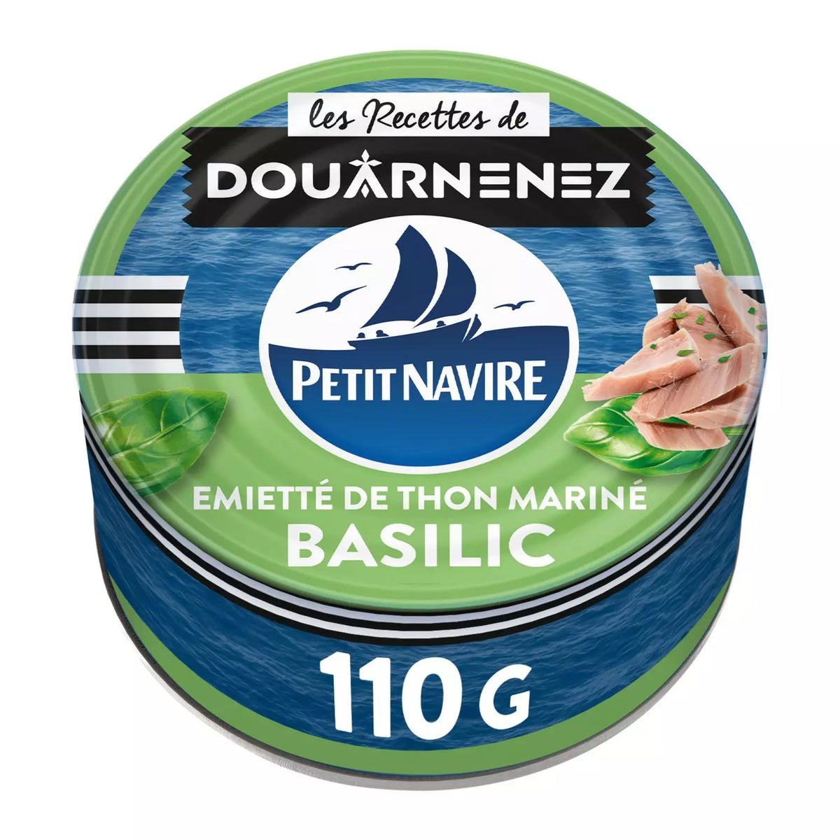PETIT NAVIRE Thon mariné au basilic 110g