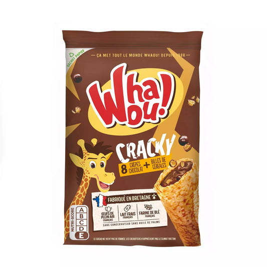 WHAOU! Cracky Schoko-Crêpes mit knusprigen Cerealien 256g (8 Crêpes)*