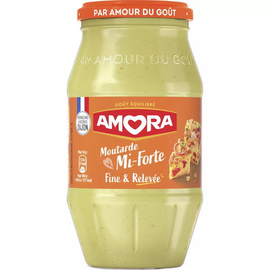 AMORA Medium-Strong Mustard in Jar 415g