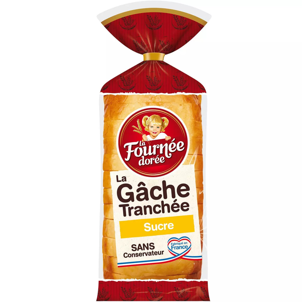 LA FOURNÉE DORÉE La Gâche Brioche Fatiada com Açúcar 500g