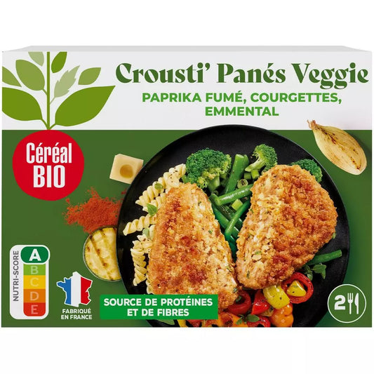 CEREAL BIO Crousti' Panés Veggie mit geräuchertem Paprika, Zucchini & Emmentaler – 160g