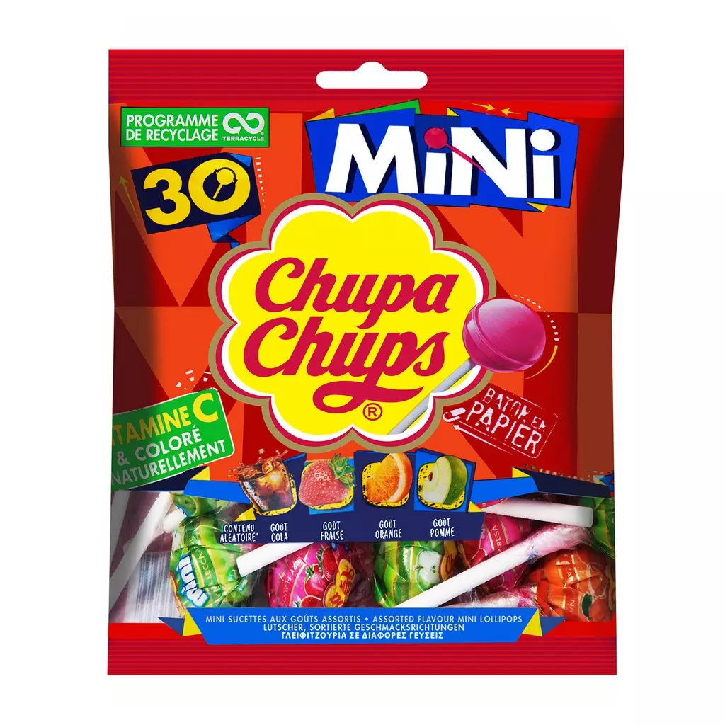 Mini Lecca-lecca alla Frutta CHUPA CHUPS, 30 Pezzi, 180g