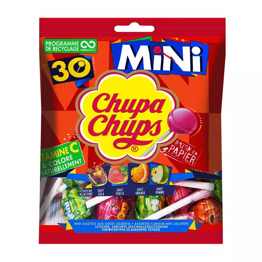 Mini Lecca-lecca alla Frutta CHUPA CHUPS, 30 Pezzi, 180g