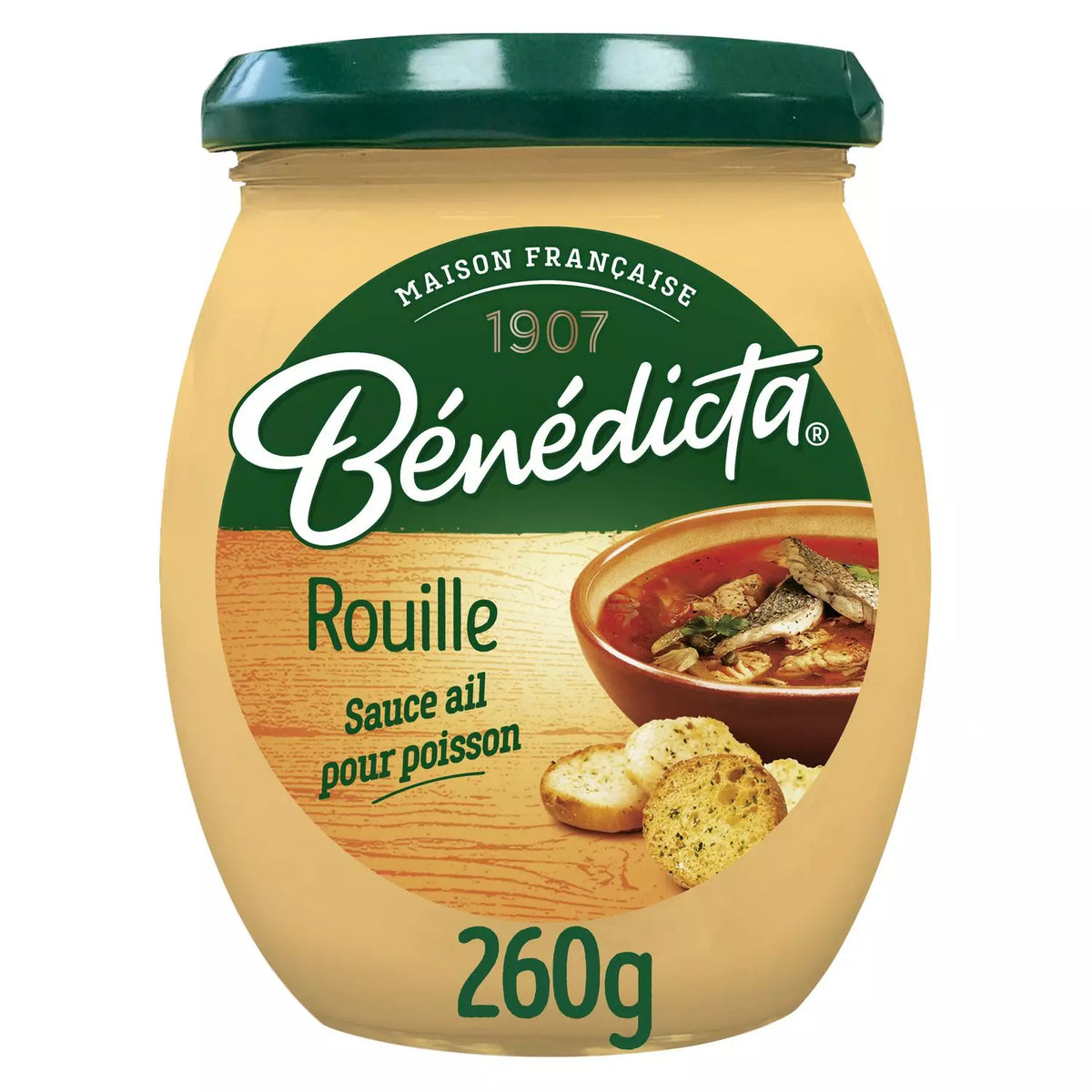 BÉNÉDICTA Garlic-Flavored Rouille Sauce for Fish 260g