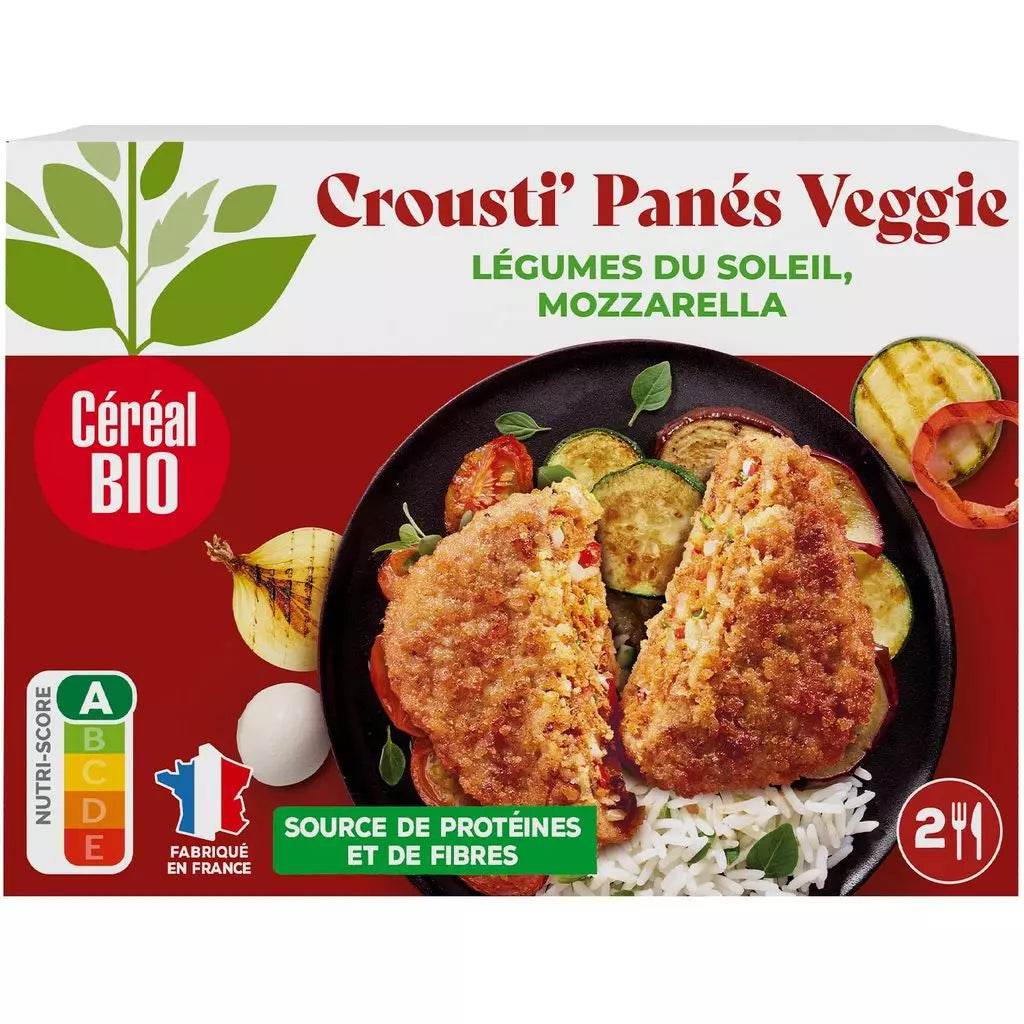 CEREAL BIO Crousti' Panés Veggie with Sun-Dried Vegetables & Mozzarella – 160g