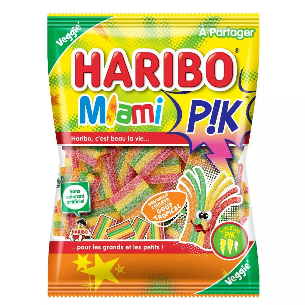HARIBO Miami PIK Saure Vegetarische Süßigkeiten 200g
