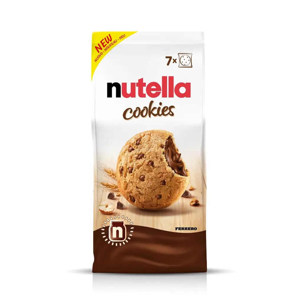 NUTELLA Cookies Filled with Cocoa Chips and a Hazelnut Cocoa Centre, Individually Wrapped – 196g