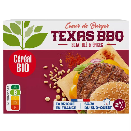 CEREAL BIO Texas BBQ Burger-Patty mit Soja, Weizen & Gewürzen – 160g