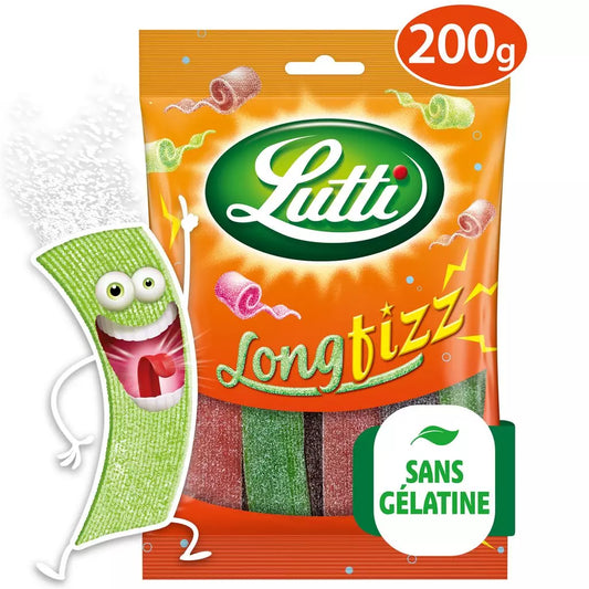 LUTTI Longfizz Brause-Bonbons mit Fruchtgeschmack 200g