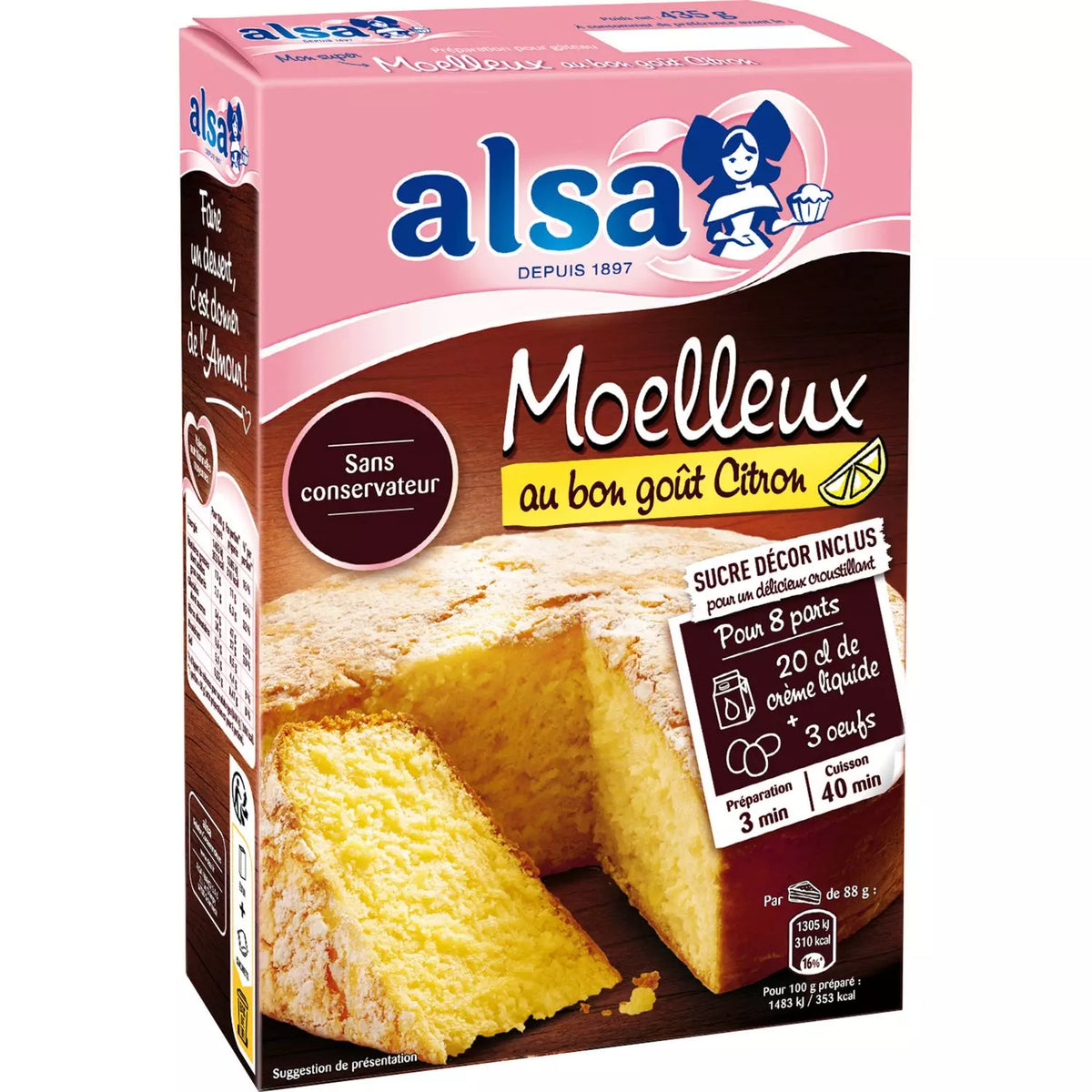 ALSA mix for cake soft with lemon 435g