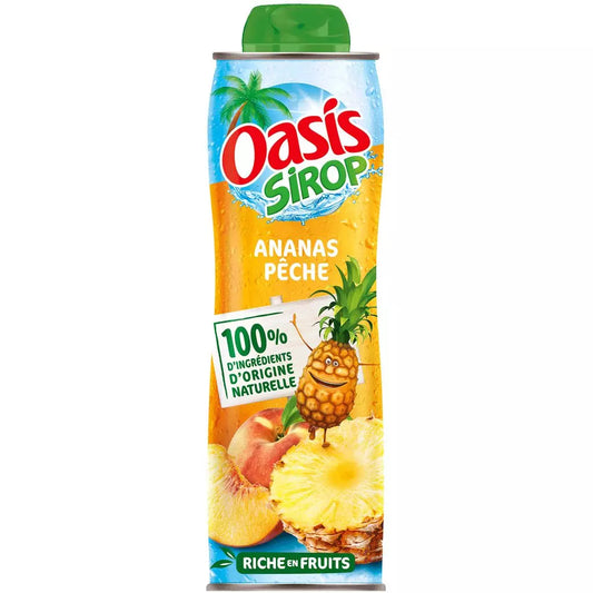 Sciroppo OASIS Ananas e Pesca - 60cl