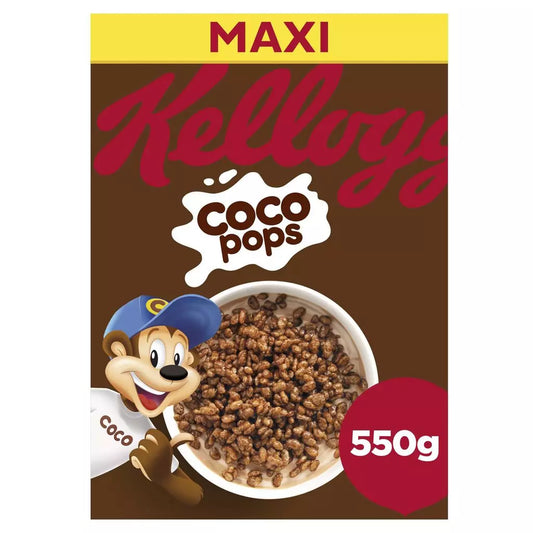 KELLOGG'S Coco Pops Original – Chocolate-Flavoured Cereal 550g