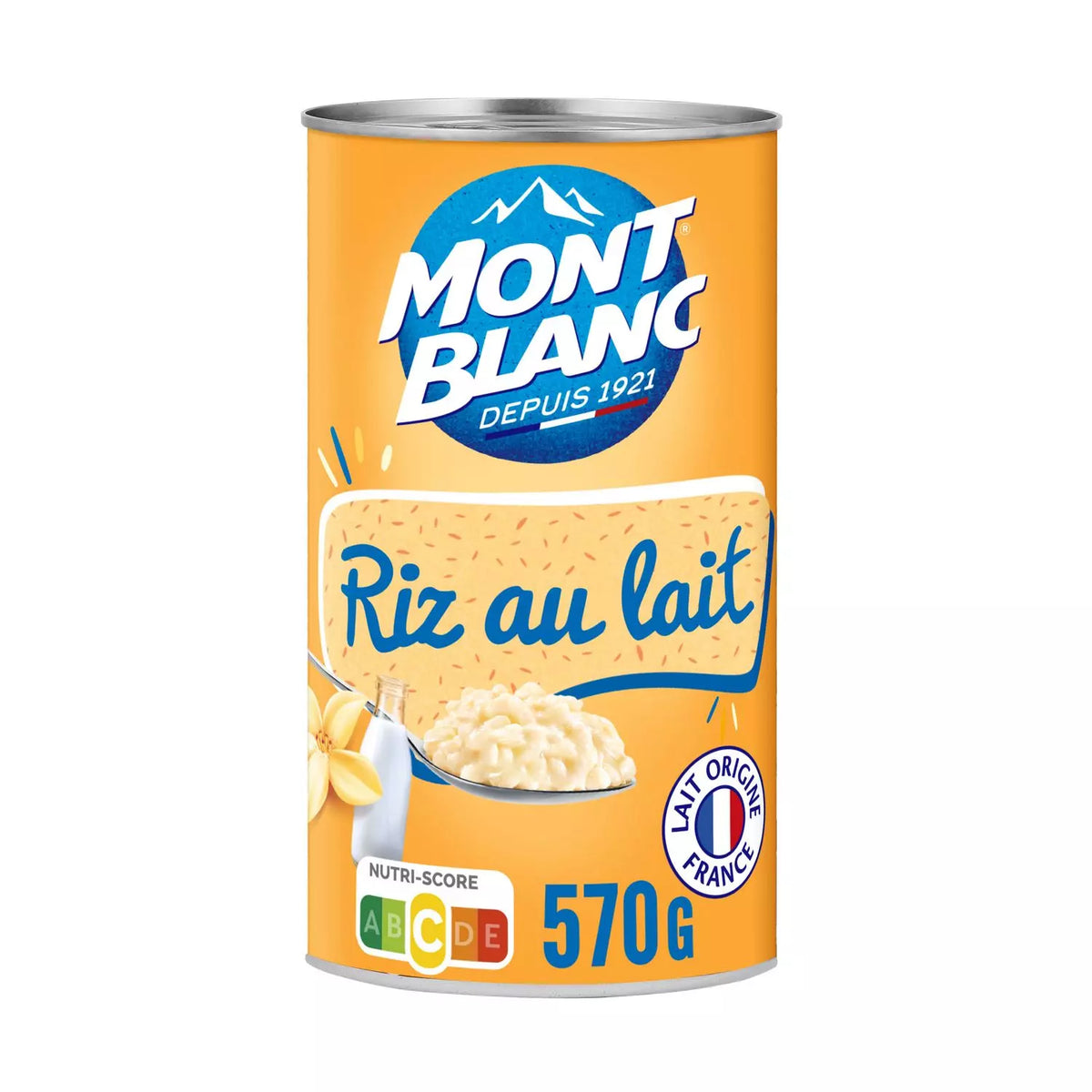MONT BLANC Crema di riso al latte aromatizzata alla vaniglia 570g