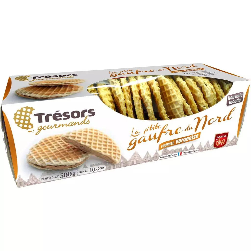 Waffles do Norte TRESORS GOURMANDS com Recheio de Vergeoise - 300g
