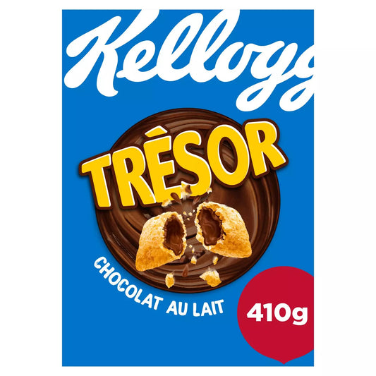 KELLOGG'S Trésor filled cereal milk chocolate 410g