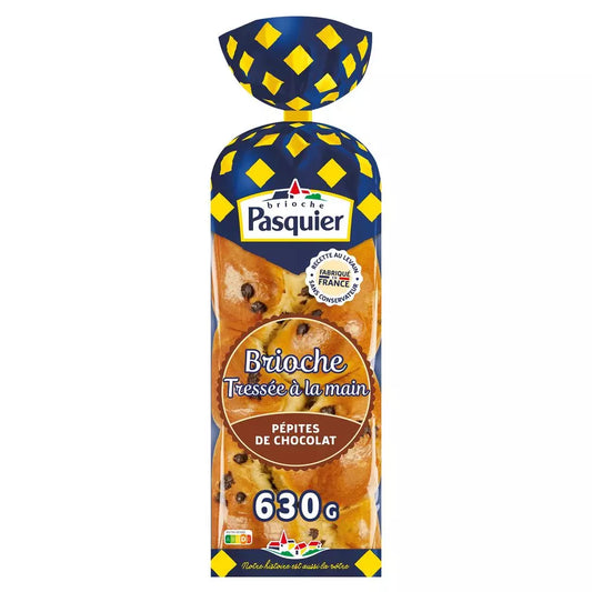 Brioche tressée aux pépites de chocolat PASQUIER 630g