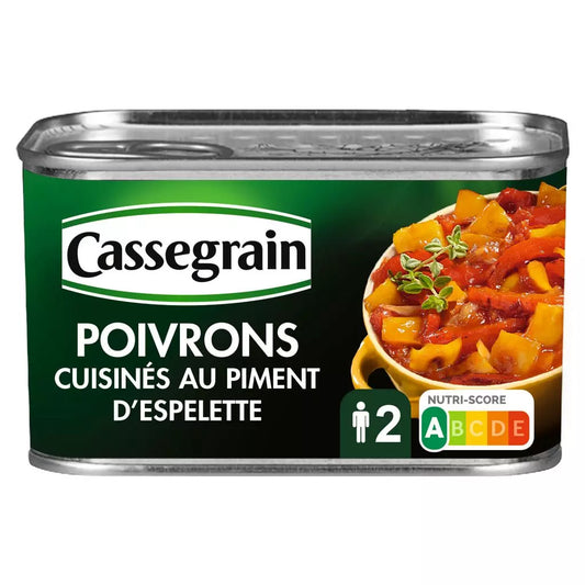 Cassegrain peppers cuisinés with Espelette pepper 375g