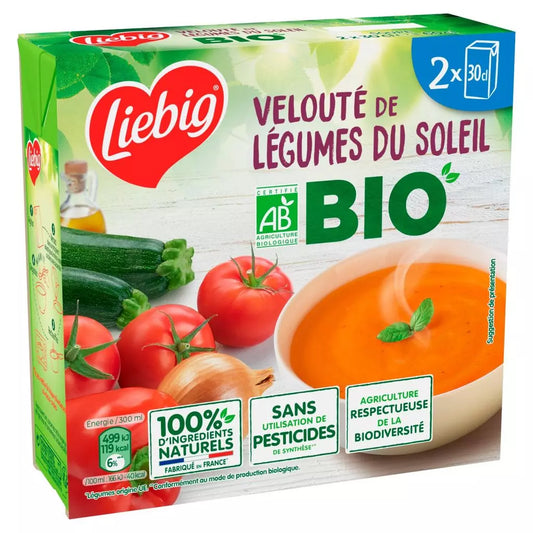 Sopa Orgánica Cremosa de Verduras Mediterráneas LIEBIG (2x300ml) 600ml