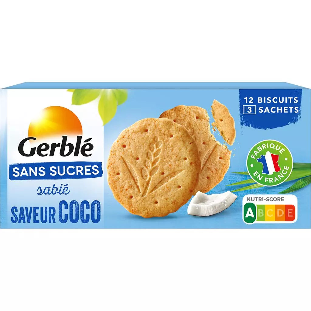 GERBLE Kokos-Mürbegebäck ohne Zuckerzusatz 132g
