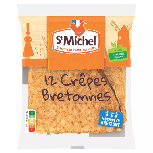 ST MICHEL Plain Breton crêpes made in Brittany 315g (12 Crêpes)*