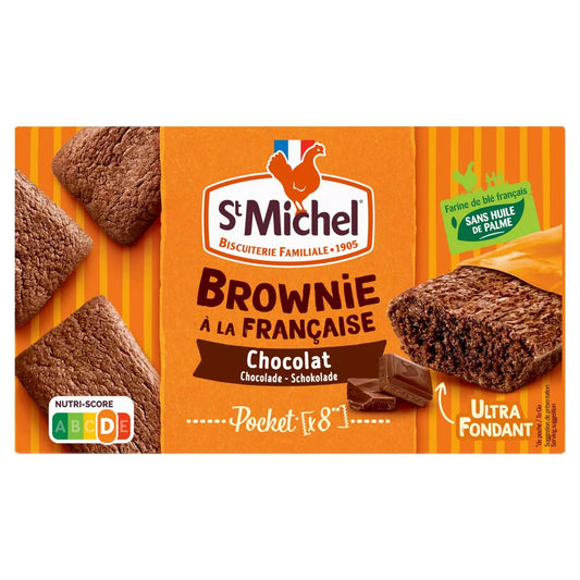 ST MICHEL Mini brownies de chocolate em pacotes individuais 240g