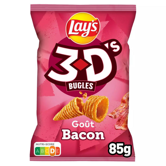 LAY'S Biscuits Soufflés 3D's Gusto Bacon 85g