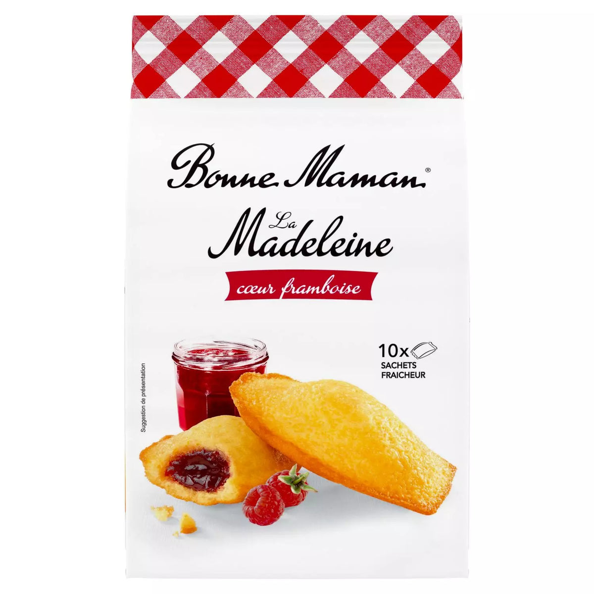 Madeleines Bonne Maman al lampone in bustine singole 300g
