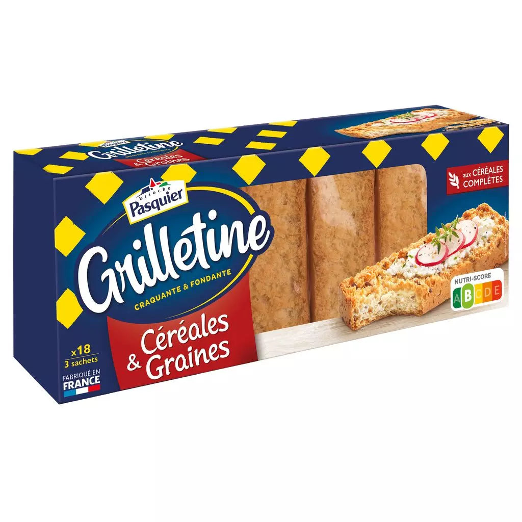 Torradas Multigrãos PASQUIER Grilletine 255g