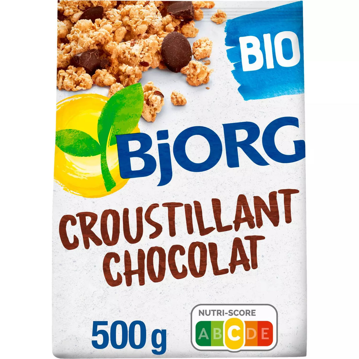 BJORG - crunchy cereal Bio with chocolate reduced sugar 500g