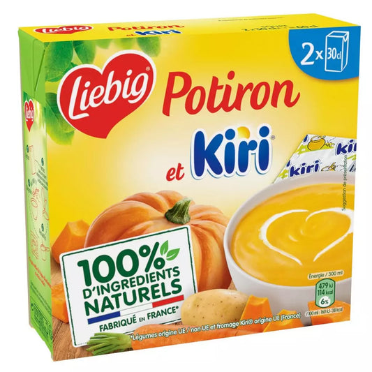 Sopa de Calabaza y Queso Kiri LIEBIG (2x300ml) 600ml