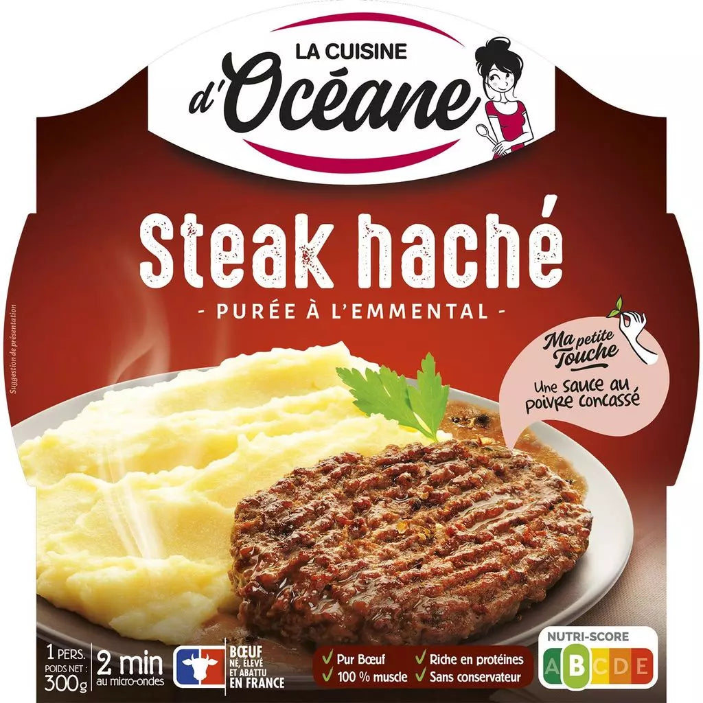 LA CUISINE D’OCEANE Minced Steak and Mash 300g