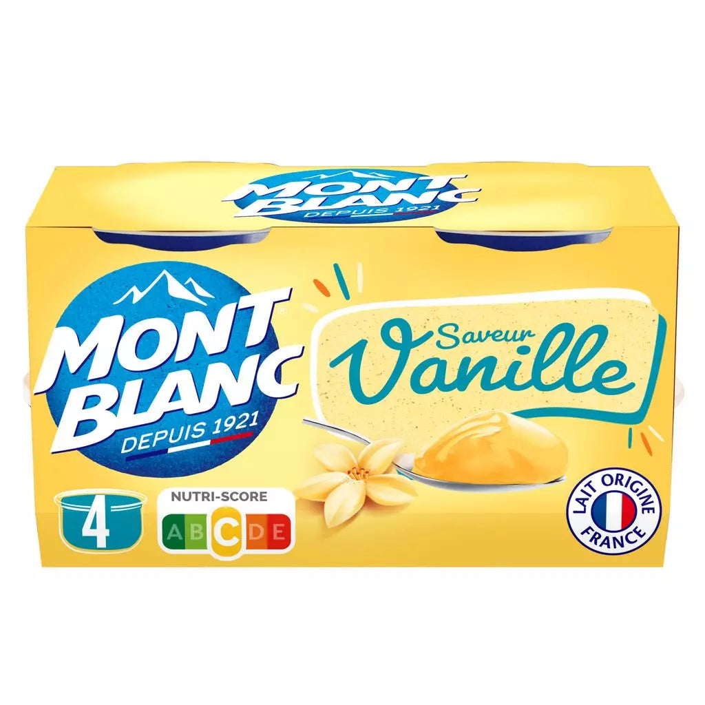 MONT BLANC Vanille Dessertcreme 4x125g – 500g