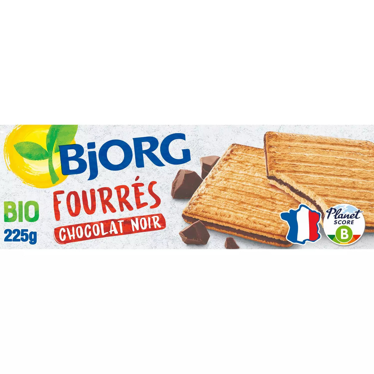 BJORG - Kekse Bio Fourrés au Chocolat Noir Sachets Fraîcheur 225g