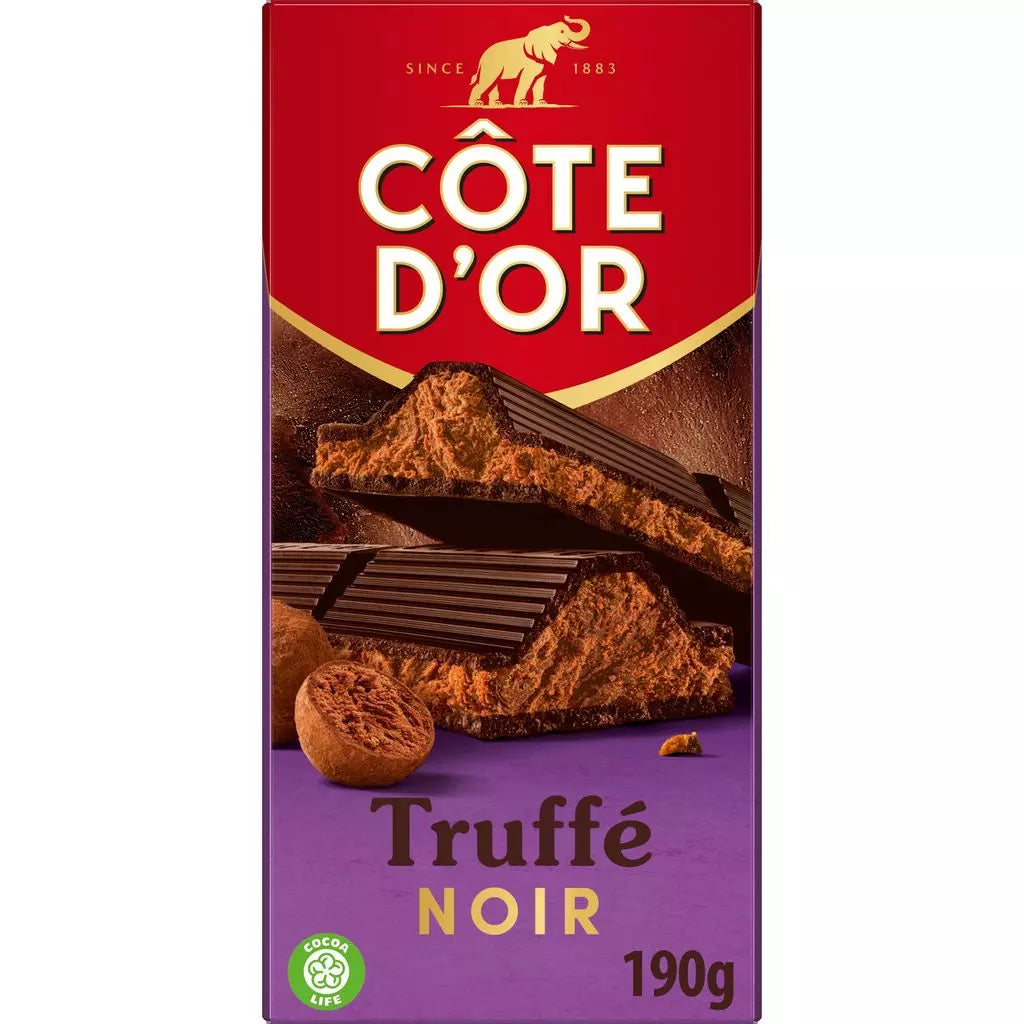 Barra de Trufa de Chocolate Amargo CÔTE D’OR 190g